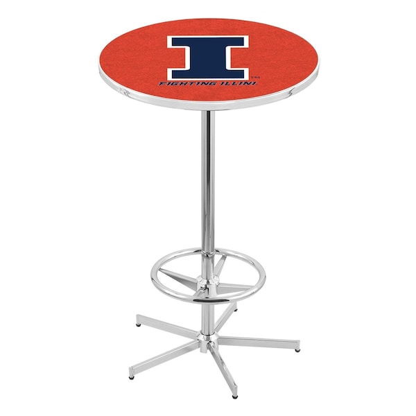 42" Chrome Illinois Pub Table
